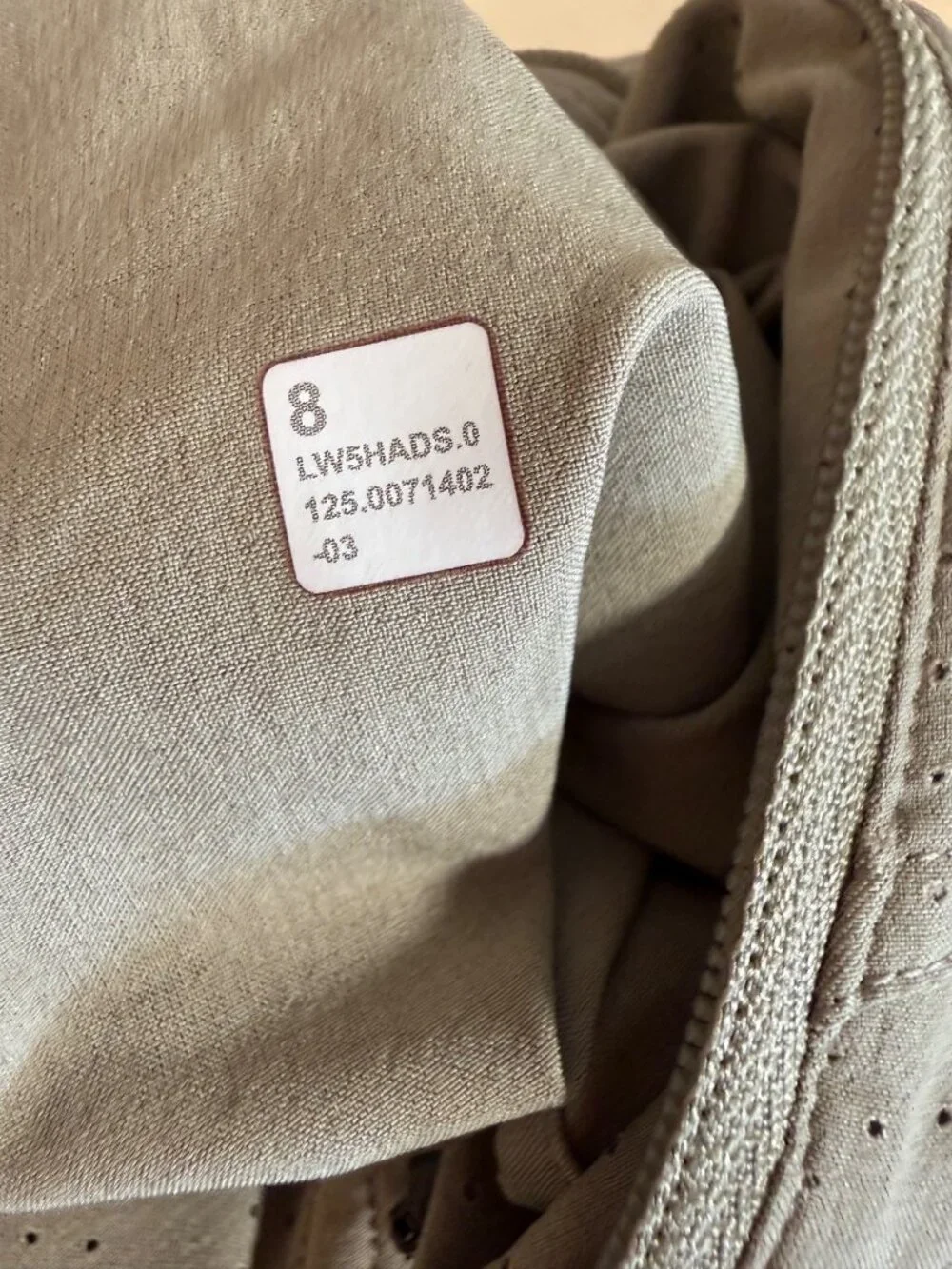 Lululemon Adapted State Perforated High-Rise Jogger Womens 8 Tan Party LW5HADS
